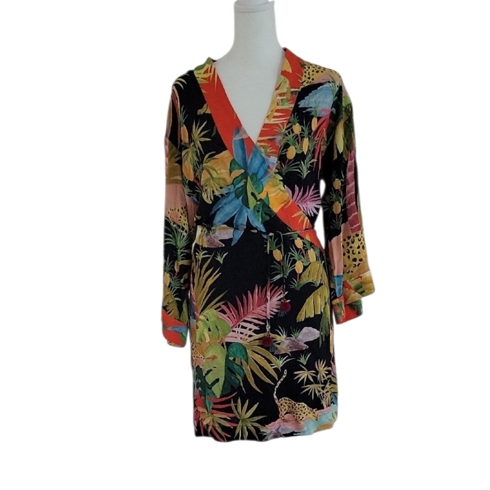 FARM Rio Sombra E Agua Fresca (Shadow And Fresh Water) Short Dress NWT Size   S
